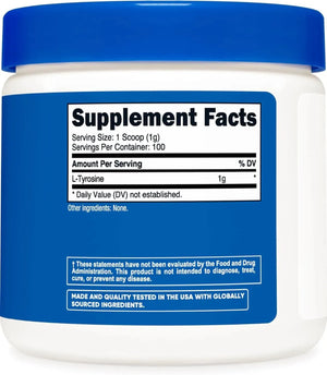 NUTRICOST - Nutricost L-Tyrosine Powder 100Gr. - The Red Vitamin MX - Suplementos Alimenticios - {{ shop.shopifyCountryName }}