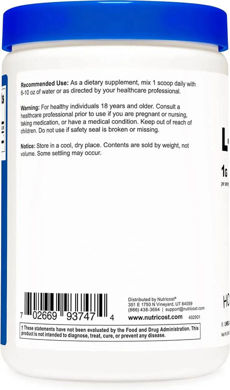 NUTRICOST - Nutricost L-Tyrosine Powder 250Gr. - The Red Vitamin MX - Suplementos Alimenticios - {{ shop.shopifyCountryName }}