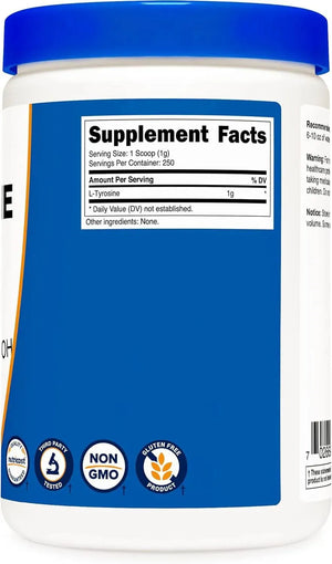 NUTRICOST - Nutricost L-Tyrosine Powder 250Gr. - The Red Vitamin MX - Suplementos Alimenticios - {{ shop.shopifyCountryName }}