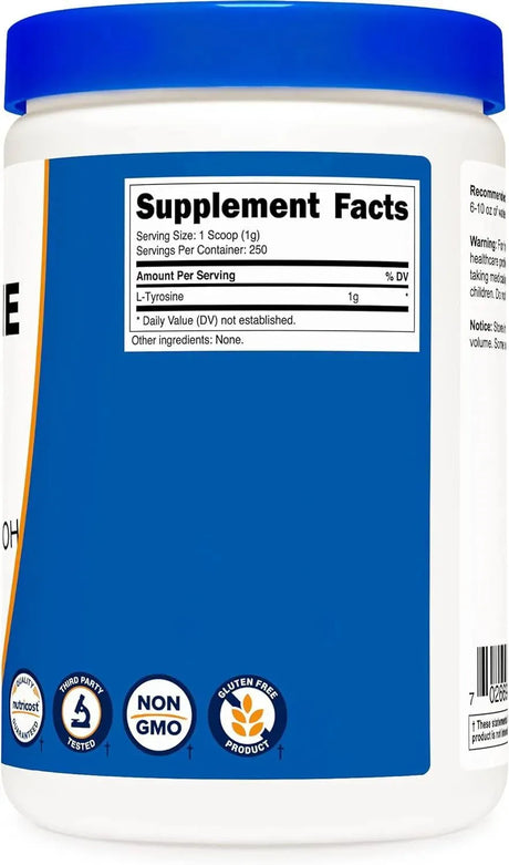 NUTRICOST - Nutricost L-Tyrosine Powder 250Gr. - The Red Vitamin MX - Suplementos Alimenticios - {{ shop.shopifyCountryName }}