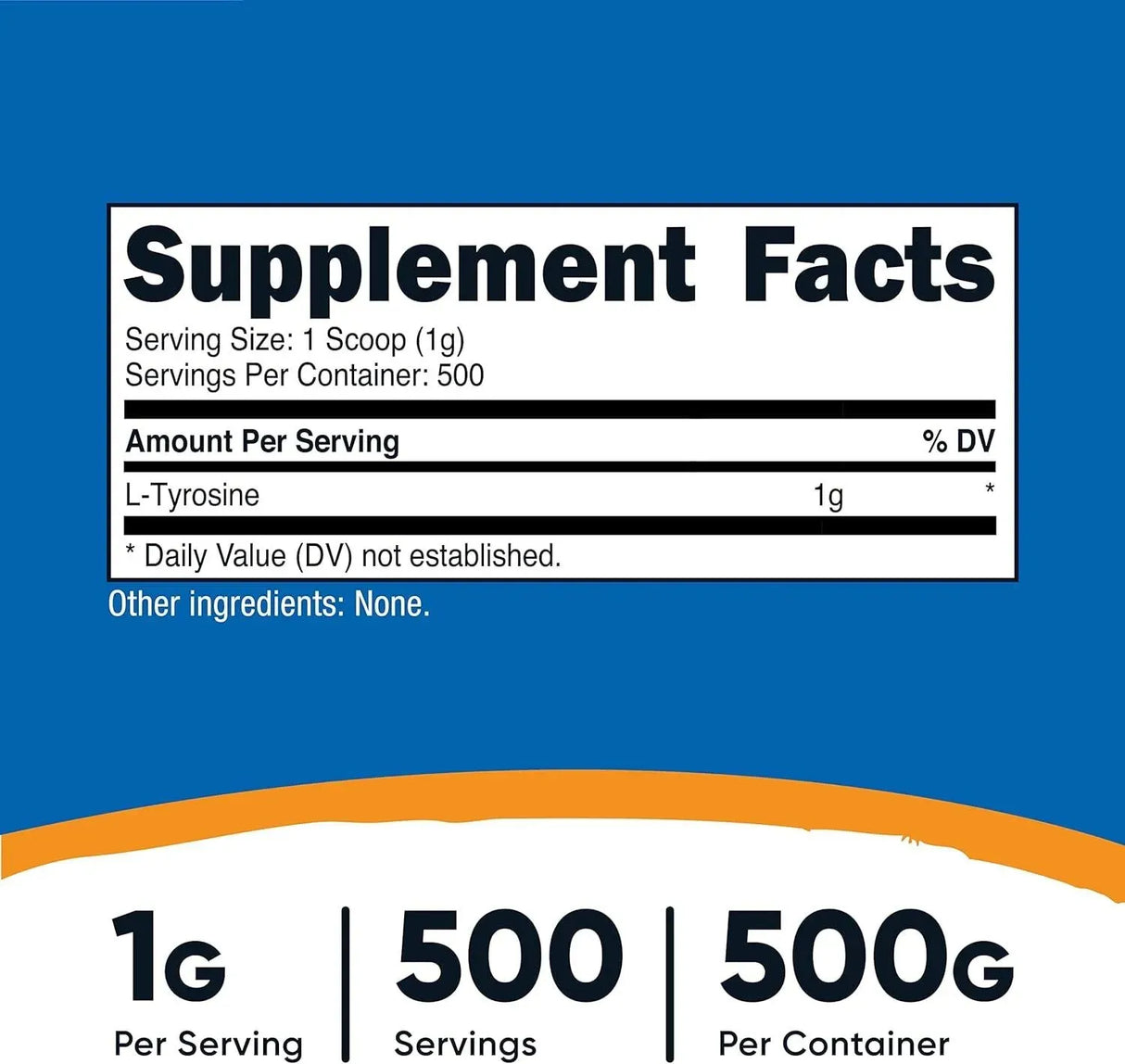 NUTRICOST - Nutricost L-Tyrosine Powder 500Gr. - The Red Vitamin MX - Suplementos Alimenticios - {{ shop.shopifyCountryName }}