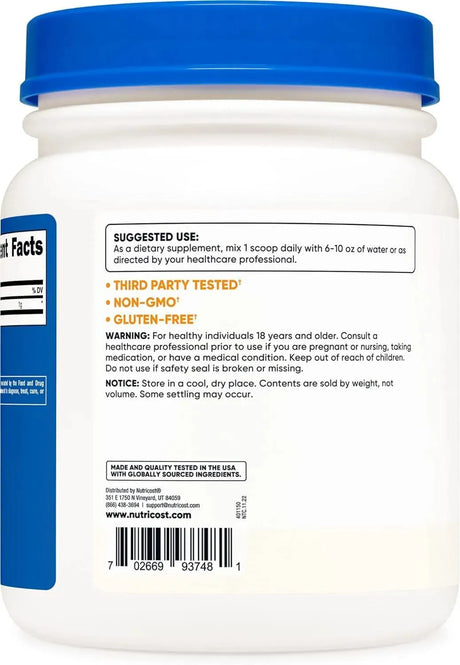 NUTRICOST - Nutricost L-Tyrosine Powder 500Gr. - The Red Vitamin MX - Suplementos Alimenticios - {{ shop.shopifyCountryName }}