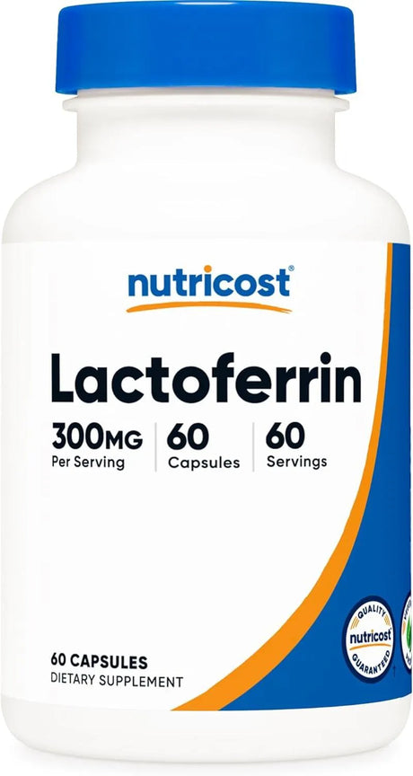 NUTRICOST - Nutricost Lactoferrin 300Mg. 60 Capsulas - The Red Vitamin MX - Suplementos Alimenticios - {{ shop.shopifyCountryName }}