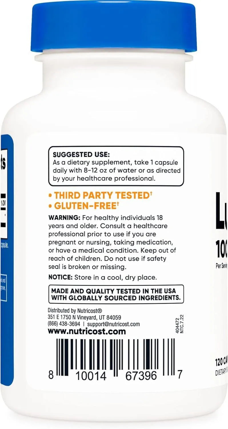 NUTRICOST - Nutricost Luteolin 100Mg. 120 Capsulas - The Red Vitamin MX - Suplementos Alimenticios - {{ shop.shopifyCountryName }}