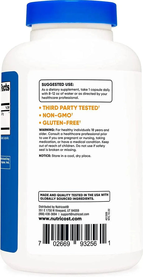 NUTRICOST - Nutricost Milk Thistle 1000Mg. 240 Capsulas - The Red Vitamin MX - Suplementos Alimenticios - {{ shop.shopifyCountryName }}