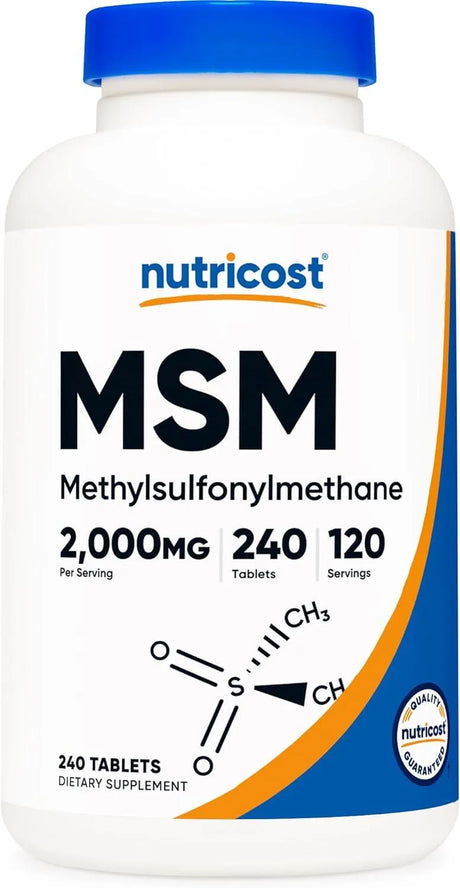 NUTRICOST - Nutricost MSM 2000Mg. 240 Tabletas - The Red Vitamin MX - Suplementos Alimenticios - {{ shop.shopifyCountryName }}