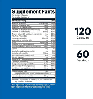 NUTRICOST - Nutricost Multivitamin with Probiotics 120 Capsulas - The Red Vitamin MX - Suplementos Alimenticios - {{ shop.shopifyCountryName }}