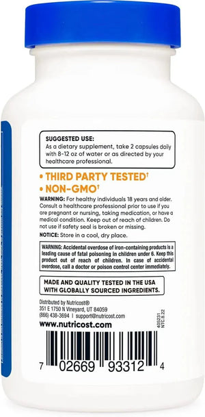 NUTRICOST - Nutricost Multivitamin with Probiotics 120 Capsulas - The Red Vitamin MX - Suplementos Alimenticios - {{ shop.shopifyCountryName }}