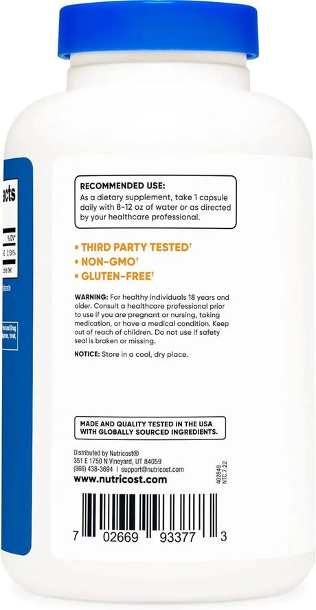 NUTRICOST - Nutricost Niacinamide 500Mg. 240 Capsulas - The Red Vitamin MX - Suplementos Alimenticios - {{ shop.shopifyCountryName }}