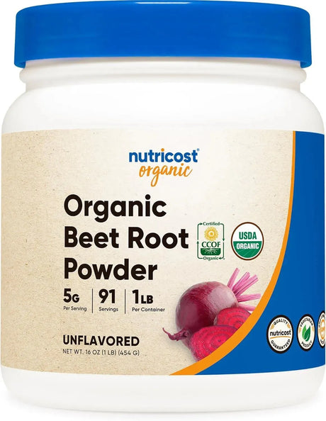 NUTRICOST - Nutricost Organic Beet Root Powder 454Gr. - The Red Vitamin MX - Suplementos Alimenticios - {{ shop.shopifyCountryName }}