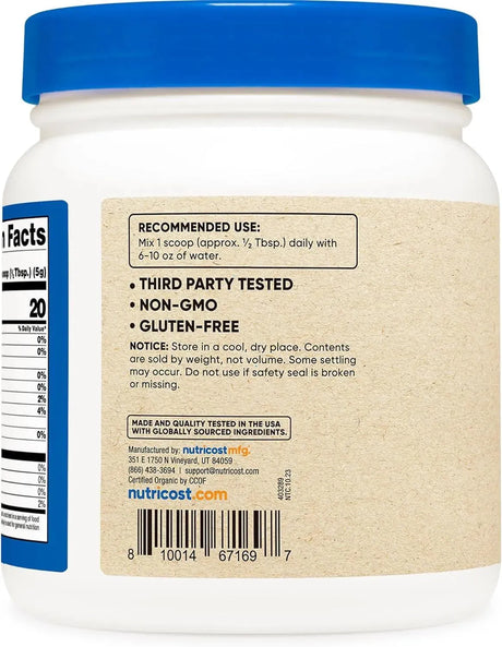 NUTRICOST - Nutricost Organic Beet Root Powder 454Gr. - The Red Vitamin MX - Suplementos Alimenticios - {{ shop.shopifyCountryName }}