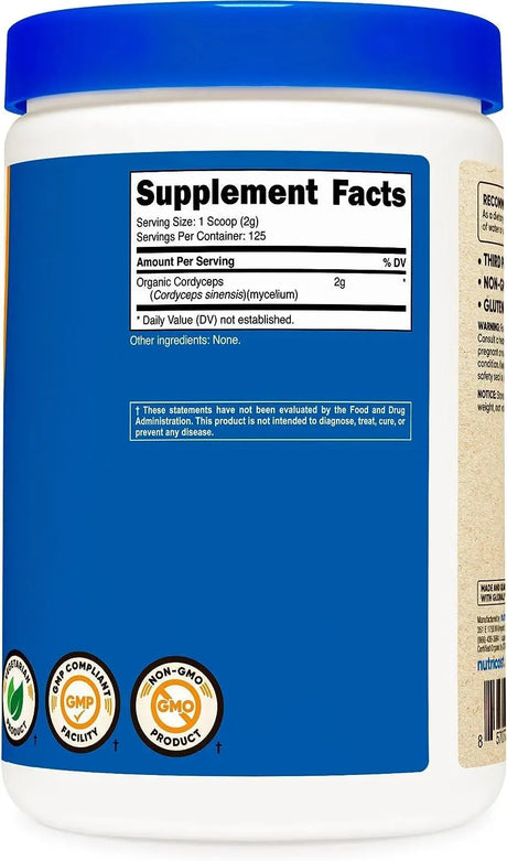 NUTRICOST - Nutricost Organic Cordyceps Mushroom Powder 250Gr. - The Red Vitamin MX - Suplementos Alimenticios - {{ shop.shopifyCountryName }}