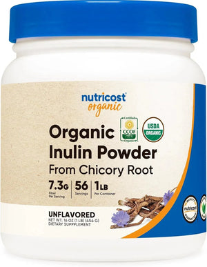 NUTRICOST - Nutricost Organic Inulin Powder 454Gr. - The Red Vitamin MX - Suplementos Alimenticios - {{ shop.shopifyCountryName }}