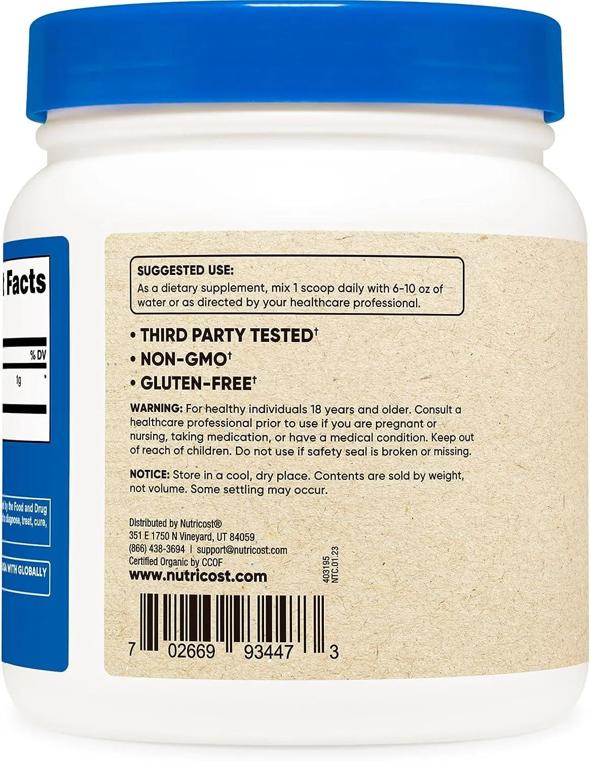 NUTRICOST - Nutricost Organic Maca Root Powder 1Lb. - The Red Vitamin MX - Suplementos Alimenticios - {{ shop.shopifyCountryName }}