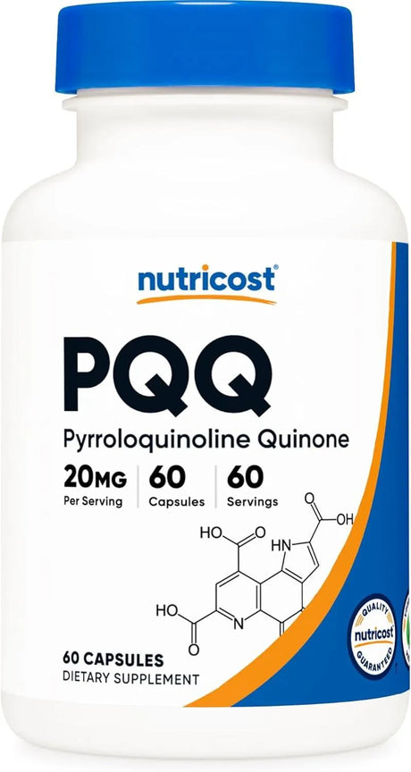 NUTRICOST - Nutricost PQQ Pyrroloquinoline Quinone 20Mg. 60 Capsulas - The Red Vitamin MX - Suplementos Alimenticios - {{ shop.shopifyCountryName }}