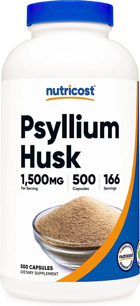 NUTRICOST - Nutricost Psyllium Husk 1500Mg. 500 Capsulas - The Red Vitamin MX - Suplementos Alimenticios - {{ shop.shopifyCountryName }}