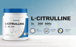 NUTRICOST - Nutricost Pure L-Citrulline (Base) Powder 600Gr. - The Red Vitamin MX - Suplementos Alimenticios - {{ shop.shopifyCountryName }}