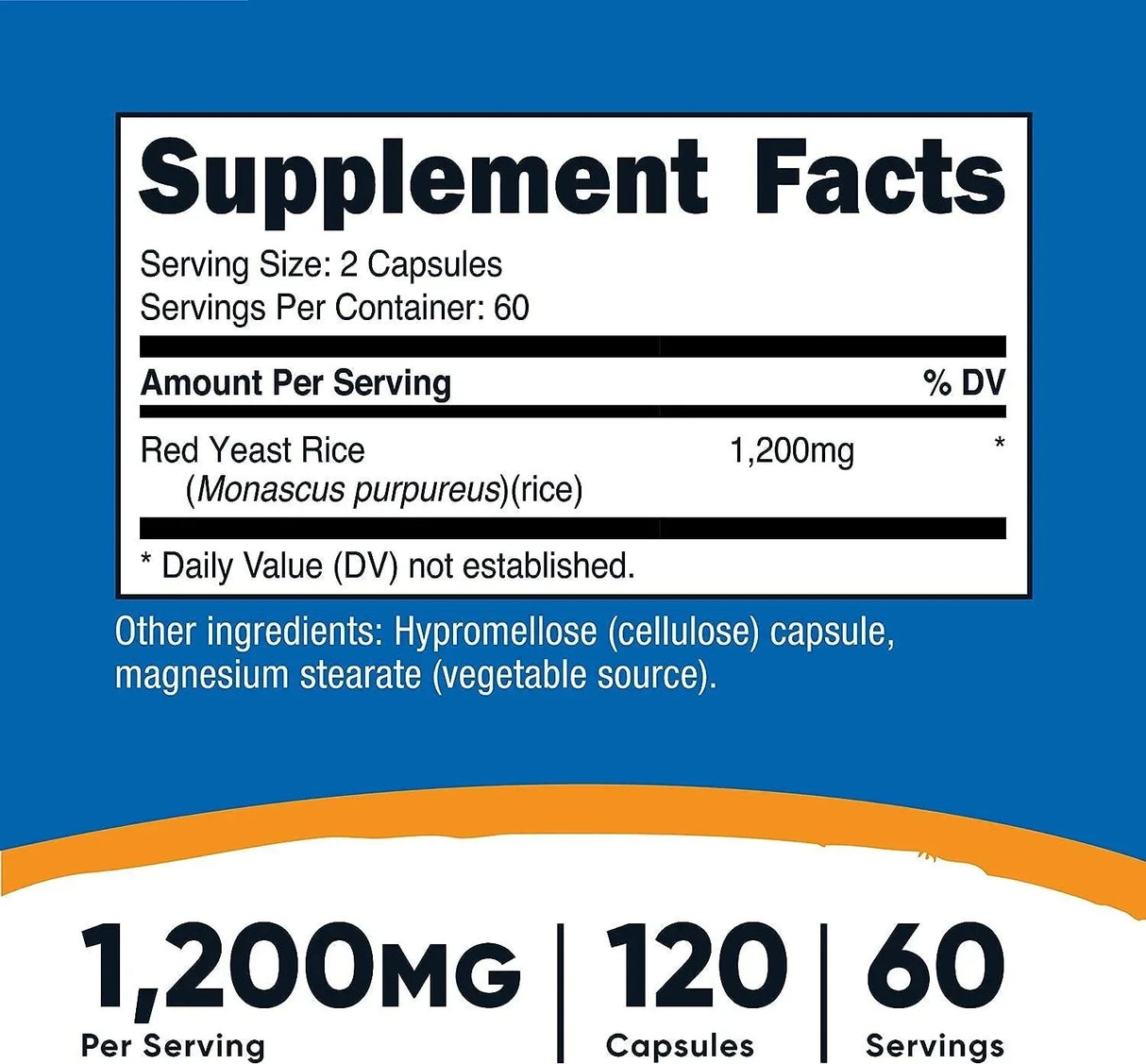 NUTRICOST - Nutricost Red Yeast Rice 1200Mg. 120 Capsulas - The Red Vitamin MX - Suplementos Alimenticios - {{ shop.shopifyCountryName }}
