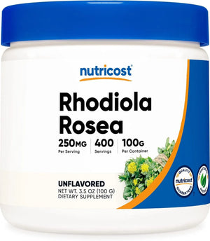 NUTRICOST - Nutricost Rhodiola Rosea Powder 100Gr. - The Red Vitamin MX - Suplementos Alimenticios - {{ shop.shopifyCountryName }}