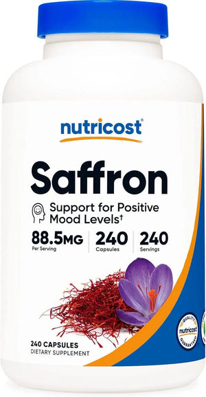 NUTRICOST - Nutricost Saffron Extract 88.5Mg. 240 Capsulas - The Red Vitamin MX - Suplementos Alimenticios - {{ shop.shopifyCountryName }}