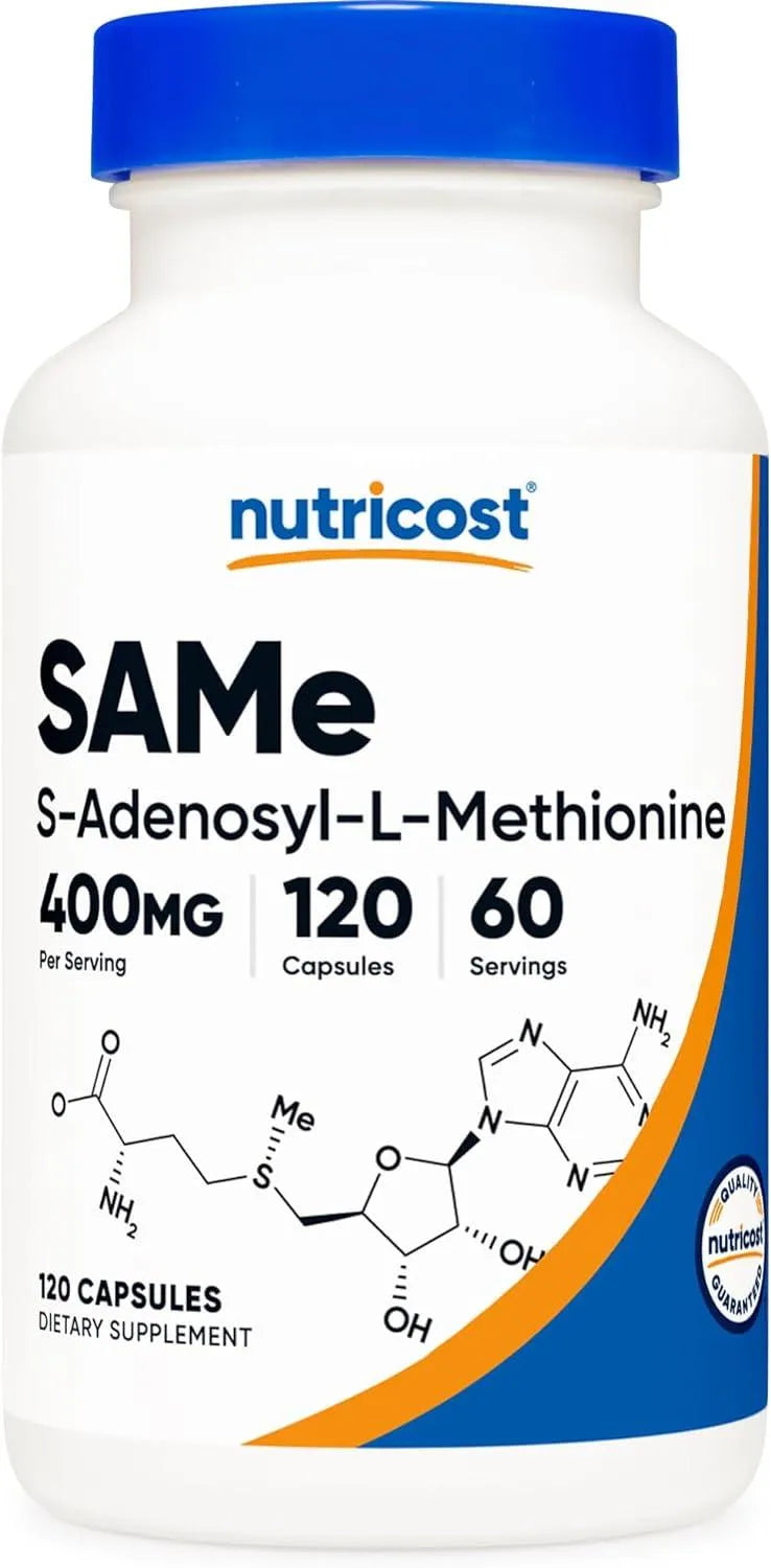 NUTRICOST - Nutricost SAM-e 400Mg. 120 Capsulas - The Red Vitamin MX - Suplementos Alimenticios - {{ shop.shopifyCountryName }}