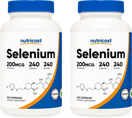 NUTRICOST - Nutricost Selenium 200mcg 480 Capsulas - The Red Vitamin MX - Suplementos Alimenticios - {{ shop.shopifyCountryName }}