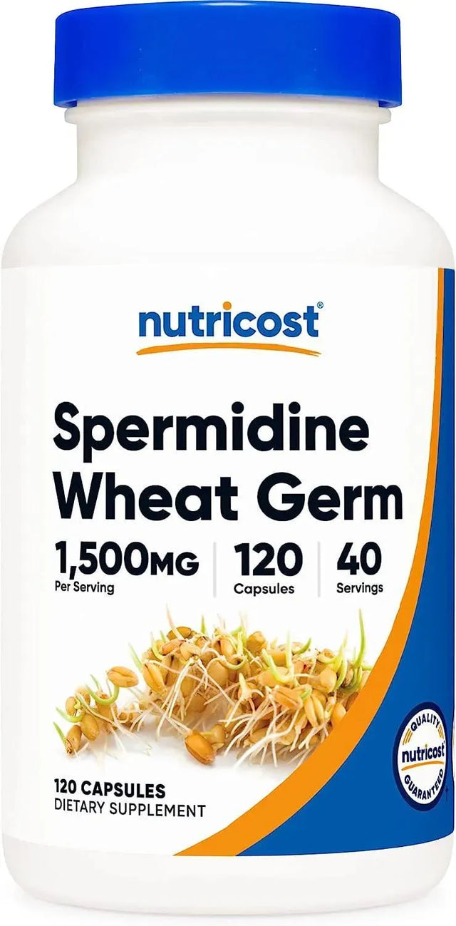 NUTRICOST - Nutricost Spermidine Wheat Germ Extract Supplement, 1500Mg. 120 Capsulas - The Red Vitamin MX - Suplementos Alimenticios - {{ shop.shopifyCountryName }}