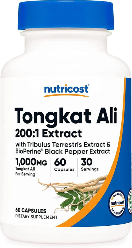 NUTRICOST - Nutricost Tongkat Ali 1000Mg. 60 Capsulas - The Red Vitamin MX - Suplementos Alimenticios - {{ shop.shopifyCountryName }}