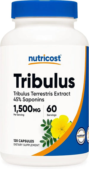 NUTRICOST - Nutricost Tribulus Terrestris Extract 1500Mg. 120 Capsulas - The Red Vitamin MX - Suplementos Alimenticios - {{ shop.shopifyCountryName }}