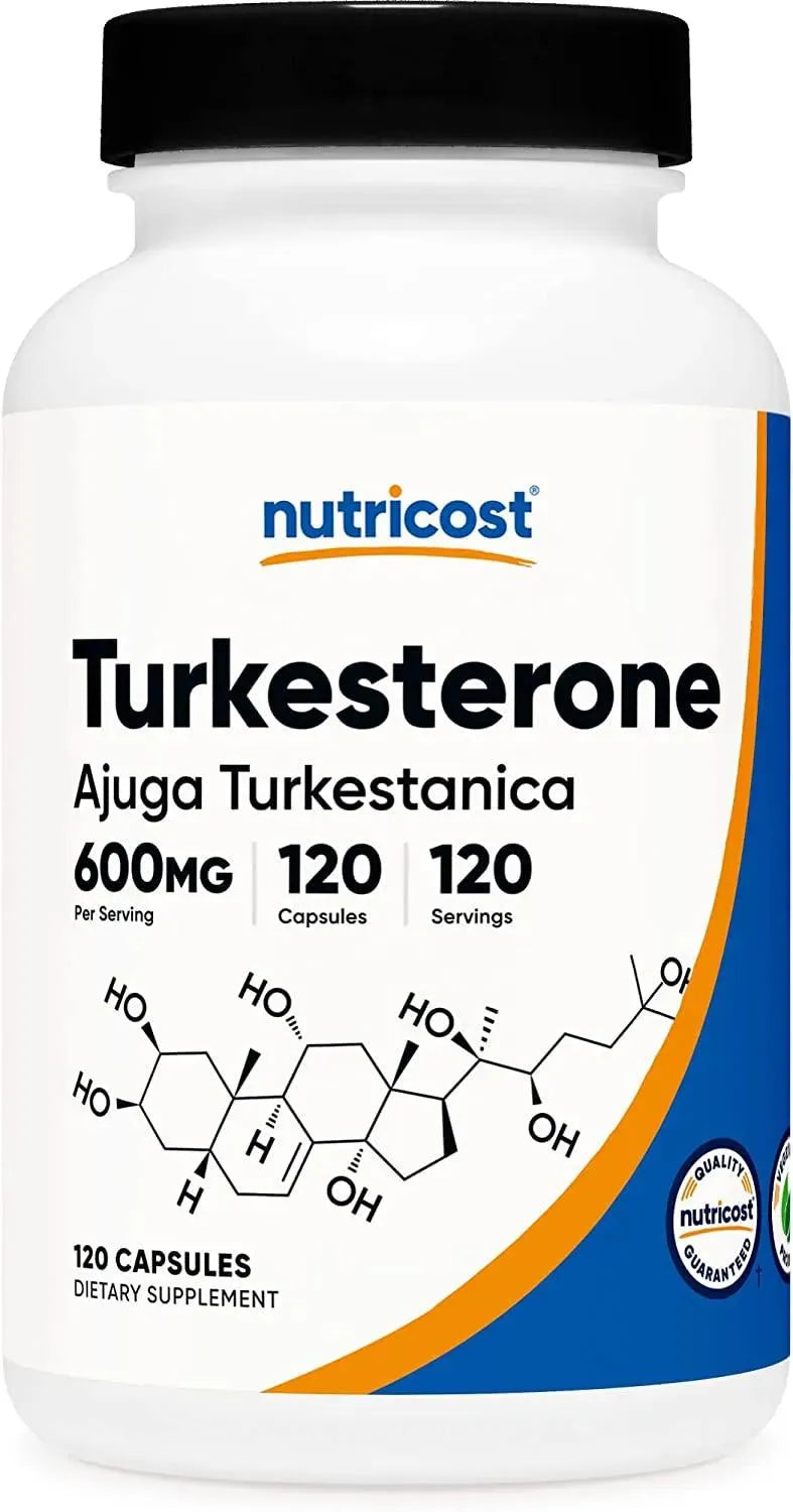 NUTRICOST - Nutricost Turkesterone Dietary Supplement 600Mg. 120 Capsulas - The Red Vitamin MX - Suplementos Alimenticios - {{ shop.shopifyCountryName }}