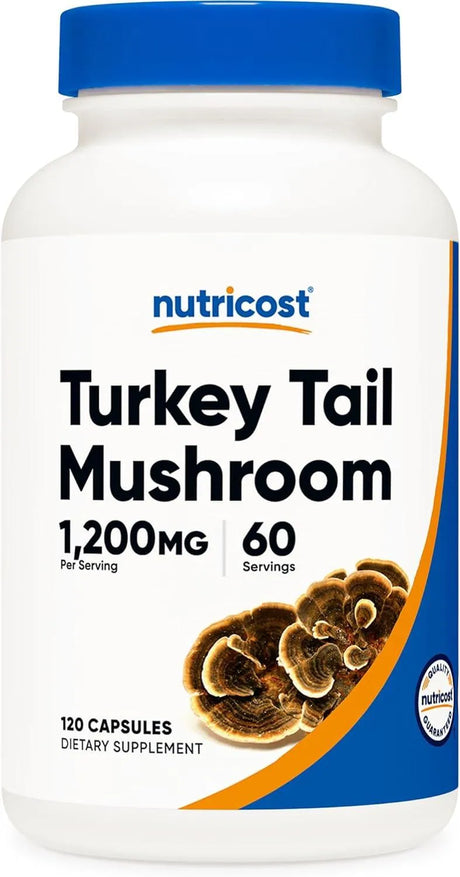 NUTRICOST - Nutricost Turkey Tail Mushroom 1200Mg. 120 Capsulas - The Red Vitamin MX - Suplementos Alimenticios - {{ shop.shopifyCountryName }}