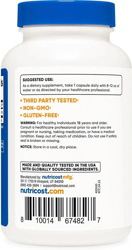 NUTRICOST - Nutricost Vitamin B6 25Mg. 240 Capsulas - The Red Vitamin MX - Suplementos Alimenticios - {{ shop.shopifyCountryName }}