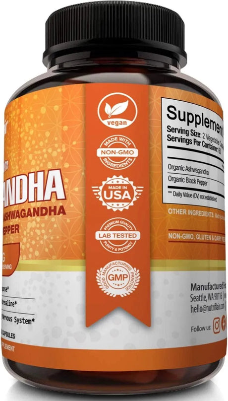 NUTRIFLAIR - NutriFlair Ashwagandha 1600Mg. 120 Capsulas - The Red Vitamin MX - Suplementos Alimenticios - {{ shop.shopifyCountryName }}