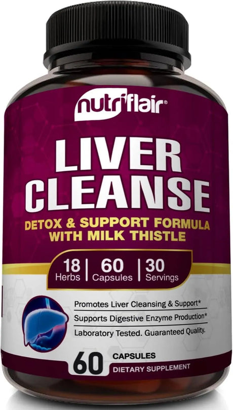 NUTRIFLAIR - NutriFlair Liver Cleanse Detox & Repair 60 Capsulas - The Red Vitamin MX - Suplementos Alimenticios - {{ shop.shopifyCountryName }}