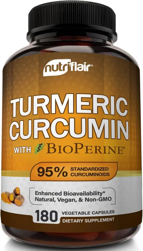 NUTRIFLAIR - NutriFlair Turmeric Curcumin 1300Mg. 180 Capsulas - The Red Vitamin MX - Suplementos Alimenticios - {{ shop.shopifyCountryName }}