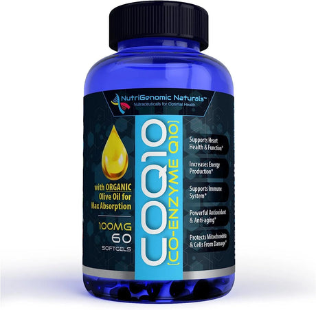 NUTRIGENOMIC NATURALS - Nutregenomic Naturals CoQ10 100Mg. 60 Capsulas Blandas - The Red Vitamin MX - Suplementos Alimenticios - {{ shop.shopifyCountryName }}