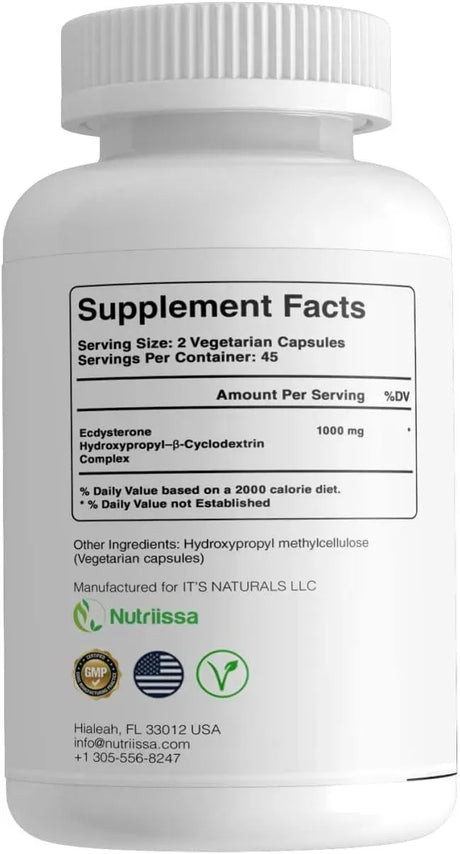 NUTRIISSA - Nutriissa Ecdysterone 1000Mg. 90 Capsulas - The Red Vitamin MX - Suplementos Alimenticios - {{ shop.shopifyCountryName }}