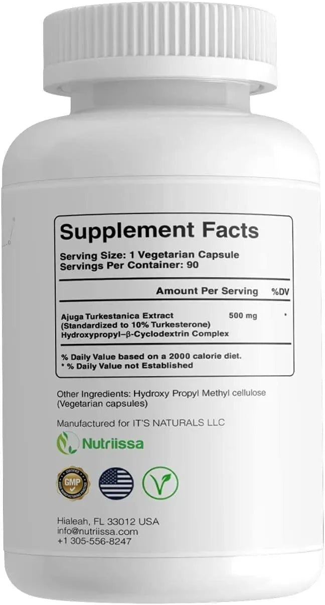 NUTRIISSA - Nutriissa Turkesterone 500 Mg. 90 Capsulas - The Red Vitamin MX - Suplementos Alimenticios - {{ shop.shopifyCountryName }}