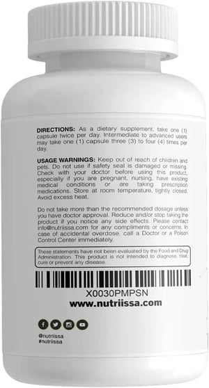 NUTRIISSA - Nutriissa Turkesterone 500 Mg. 90 Capsulas - The Red Vitamin MX - Suplementos Alimenticios - {{ shop.shopifyCountryName }}