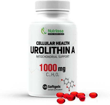 NUTRIISSA - Nutriissa Urolithin A 1000Mg. 120 Capsulas Blandas - The Red Vitamin MX - Suplementos Alimenticios - {{ shop.shopifyCountryName }}