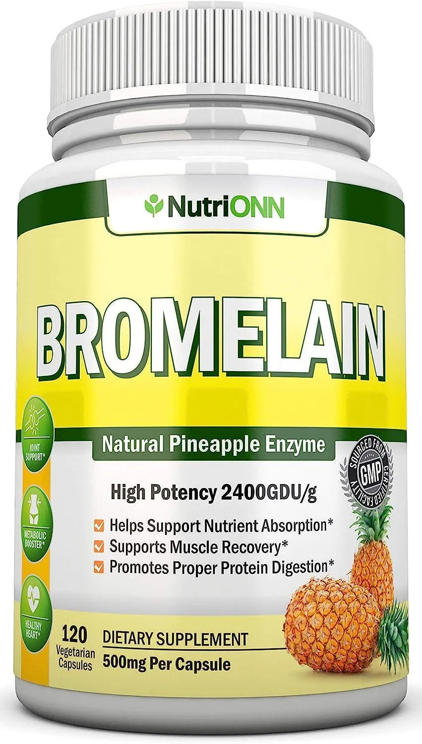 NUTRIONN - NutriONN Bromelain 500Mg. 120 Capsulas - The Red Vitamin MX - Suplementos Alimenticios - {{ shop.shopifyCountryName }}