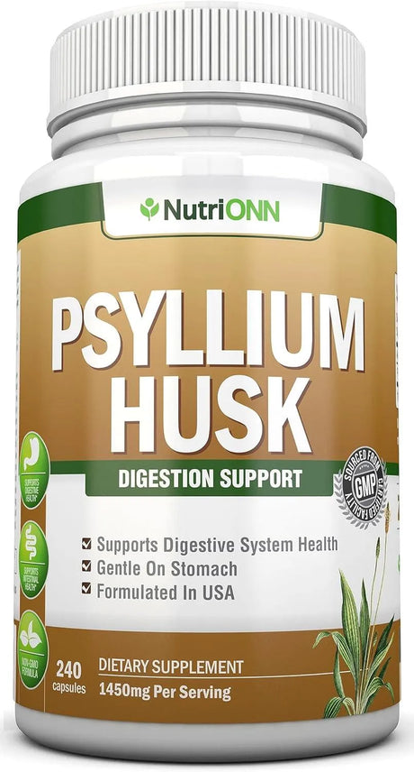 NUTRIONN - NutriONN PSYLLIUM Husk 1450Mg. 240 Capsulas - The Red Vitamin MX - Suplementos Alimenticios - {{ shop.shopifyCountryName }}