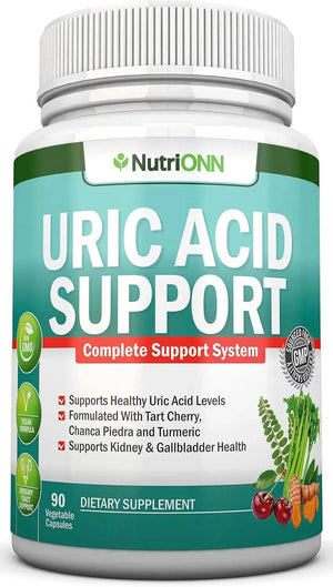 NUTRIONN - NutriONN Uric Acid Support 90 Capsulas - The Red Vitamin MX - Suplementos Alimenticios - {{ shop.shopifyCountryName }}