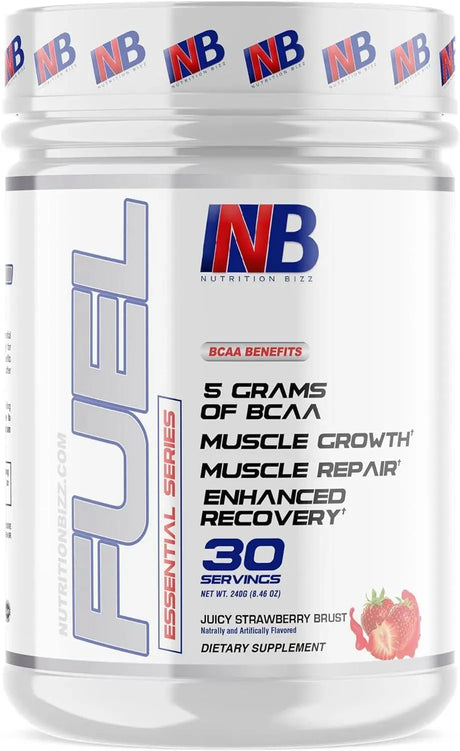 NUTRITIONBIZZ - NutritionBizz BCAA Powder 30 Servicios Juicy Strawberry Flavor 240Gr. - The Red Vitamin MX - Suplementos Alimenticios - {{ shop.shopifyCountryName }}