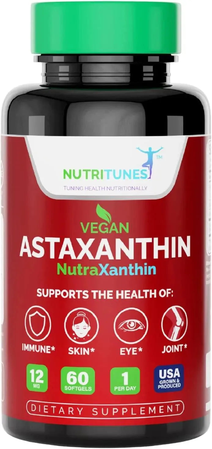 NUTRITUNES - Nutritunes Astaxanthin 12Mg. 60 Capsulas Blandas - The Red Vitamin MX - Suplementos Alimenticios - {{ shop.shopifyCountryName }}