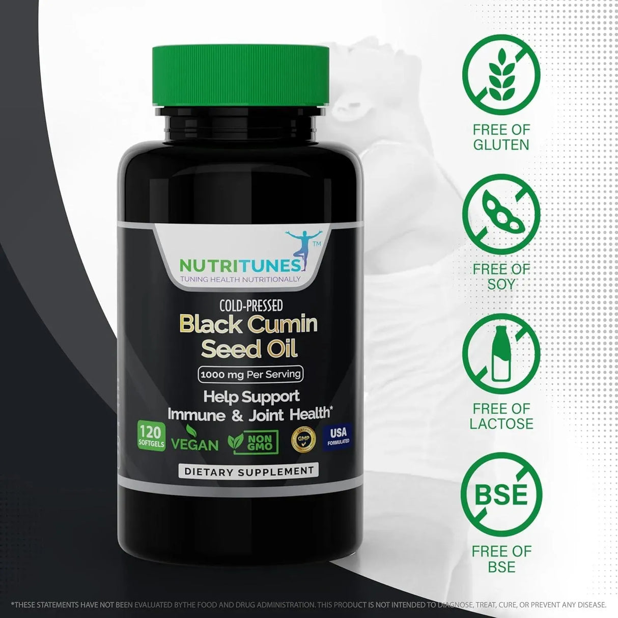 NUTRITUNES - Nutritunes Black Cumin Seed Oil 1000Mg. 120 Capsulas Blandas - The Red Vitamin MX - Suplementos Alimenticios - {{ shop.shopifyCountryName }}