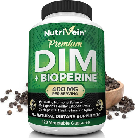 NUTRIVEIN - Nutrivein DIM Supplement 400Mg. 120 Capsulas - The Red Vitamin MX - Suplementos Alimenticios - {{ shop.shopifyCountryName }}