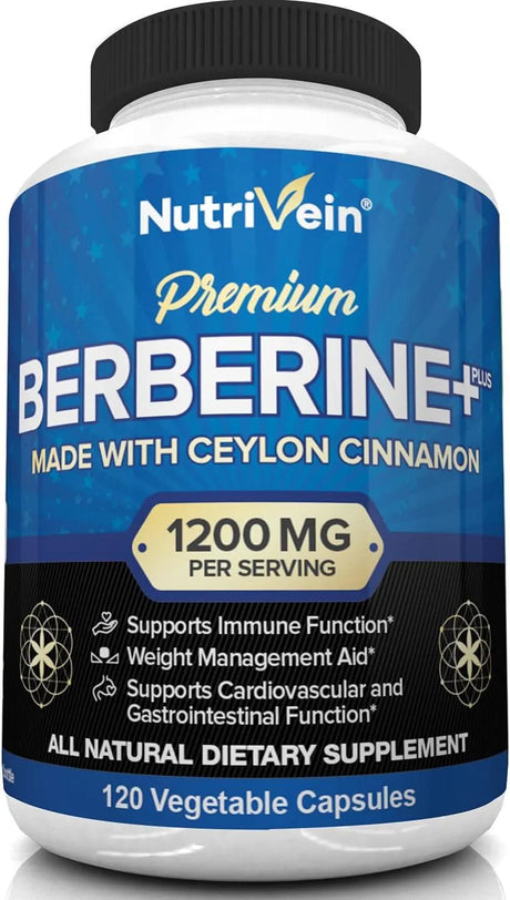 NUTRIVEIN - Nutrivein Premium Berberine HCL 1200Mg. 120 Capsulas - The Red Vitamin MX - Suplementos Alimenticios - {{ shop.shopifyCountryName }}