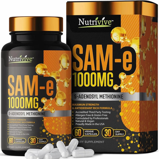 NUTRIVIVE - Nutrivive SAM-e 1000Mg. 60 Capsulas - The Red Vitamin MX - Suplementos Alimenticios - {{ shop.shopifyCountryName }}