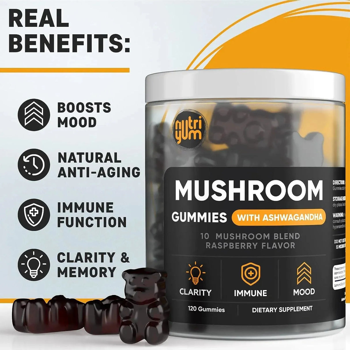 NUTRIYUM - nutriyum Mushroom Gummies 10 Blend 120 Gomitas - The Red Vitamin MX - Suplementos Alimenticios - {{ shop.shopifyCountryName }}